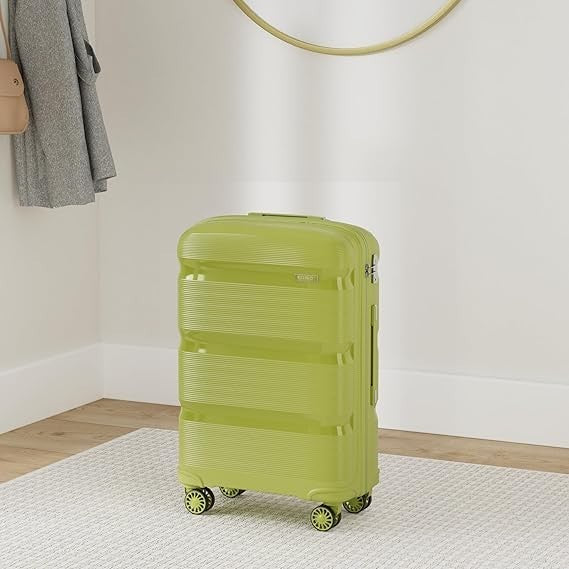 24 Inch Hard Shell Suitcase Lightweight PP 4 Spinner Wheels TSA Lock
