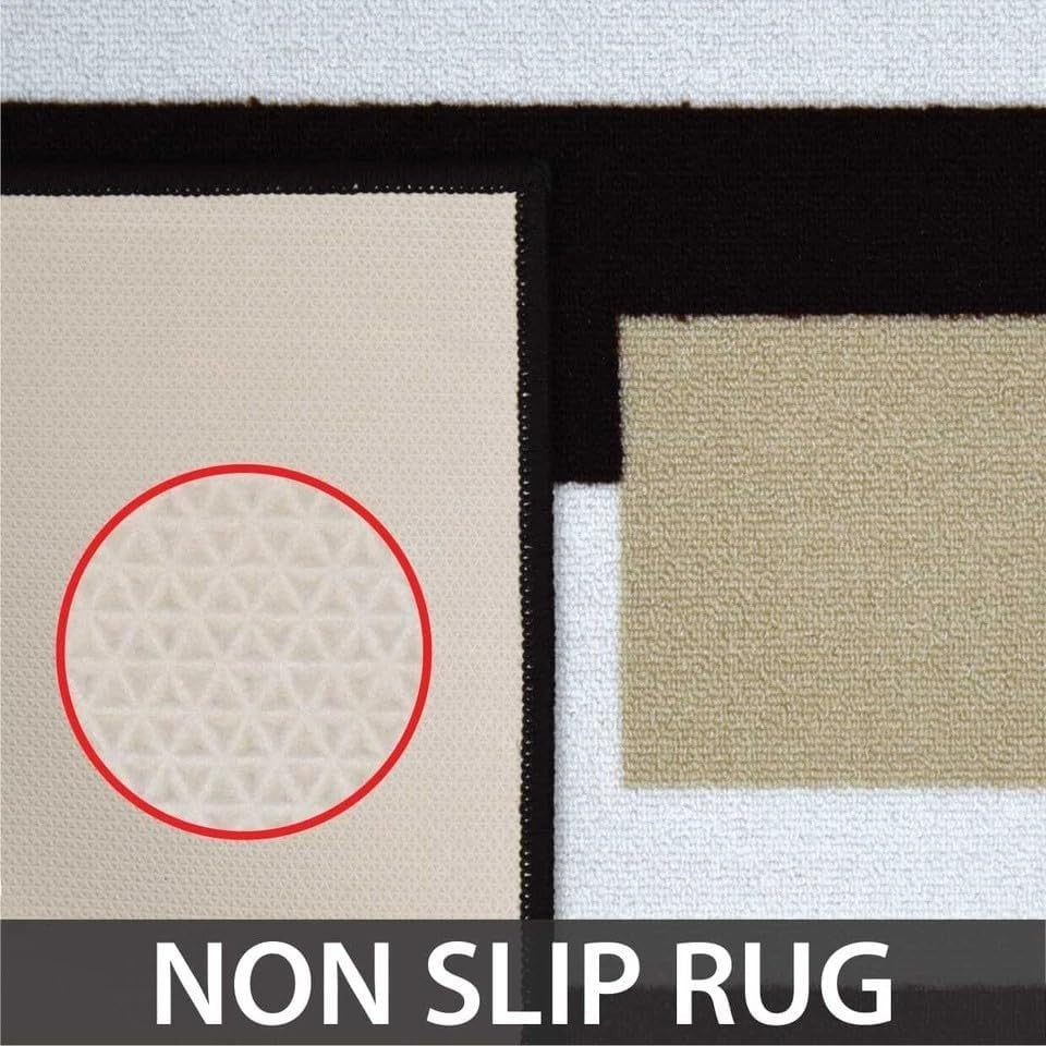 Large Hallway Runner Rug 80x300cm Non Slip Geometric Flat Weave Carpet