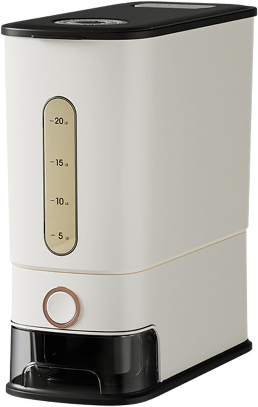 24L Rice Dispenser Large Capacity Press Grain Storage Container