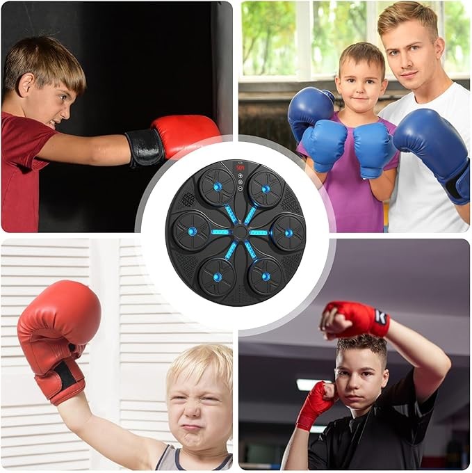 RGB Music Boxing Target Bluetooth LED Wall Mounted Interactive Home Trainer