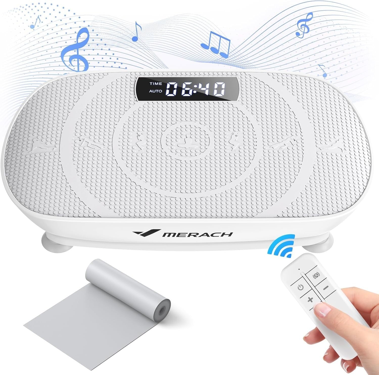 Quiet Vibration Plate Exercise Machine Bluetooth 10 Speed Home Trainer