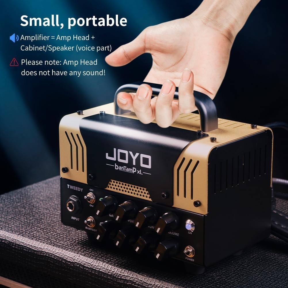 20W Hybrid Tube Guitar Amp Head 2-Channel Bluetooth FX Loop