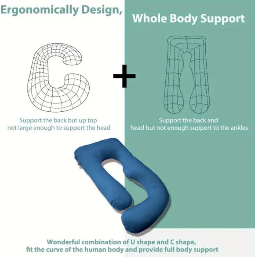 Pregnancy Pillow Full Body U Shaped Maternity Support for Sleeping Comfort