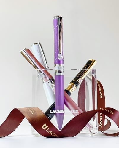 Purple Crystal Executive Ballpoint Pen Gift Box Set