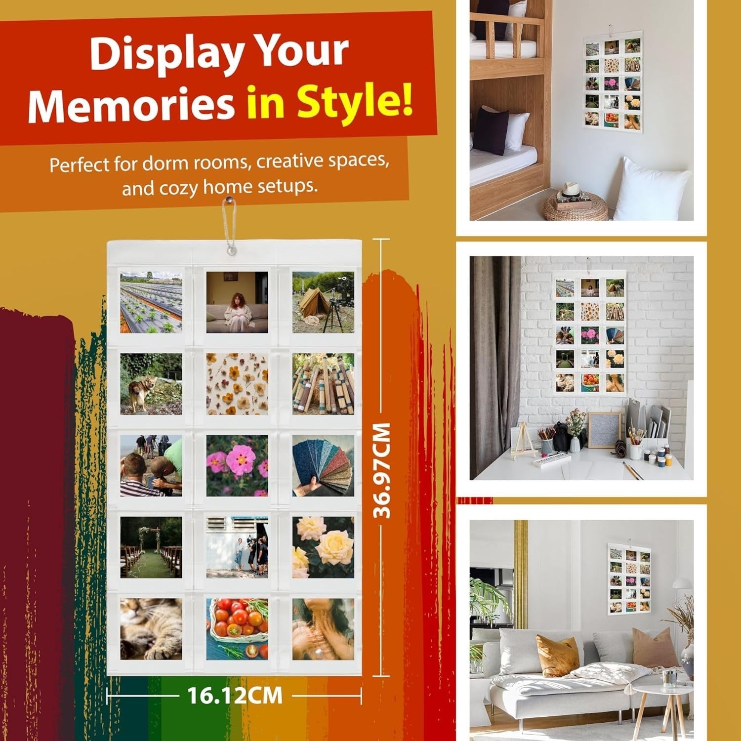 Polaroid Go Film Bundle 64 Colour Shots Wall Photo Album Kit