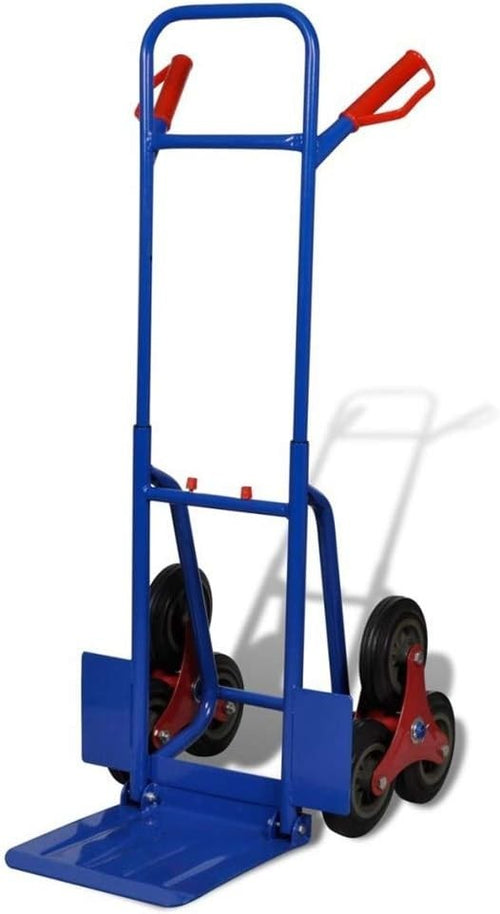 6 Wheel Folding Stair Climbing Sack Truck Heavy Duty Transport Trolley
