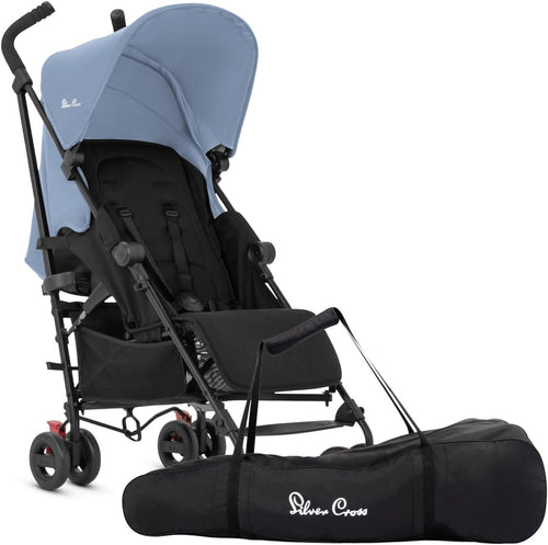 Lightweight Travel Pushchair Umbrella Fold Newborn to 4 Years 22kg Blue