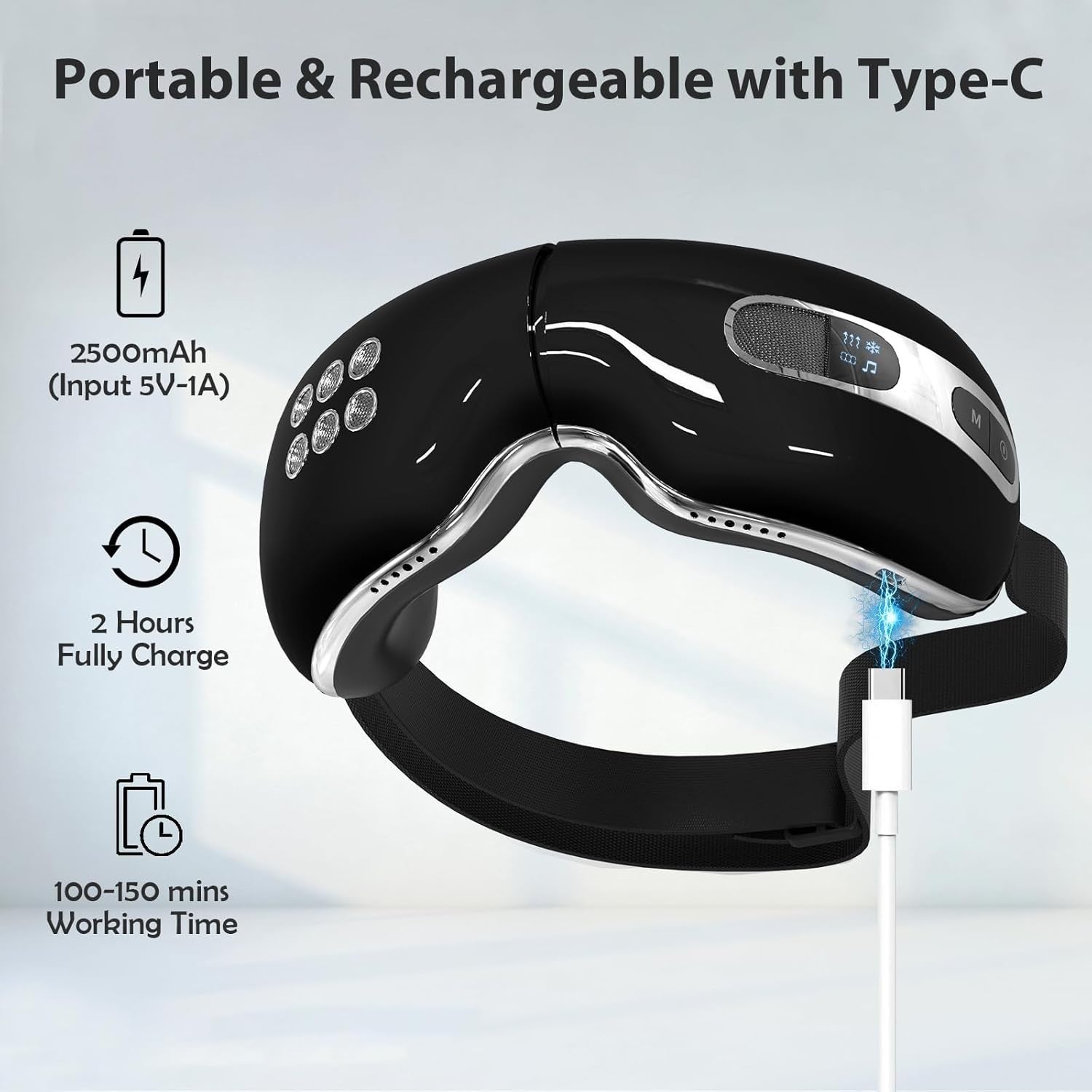 Heated & Cooling Eye Massager Air Compression Migraine