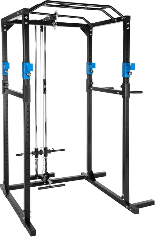 Full-Body Power Station 136x142.5x215cm – Pull-Up, Pull-Down & Dip Rack