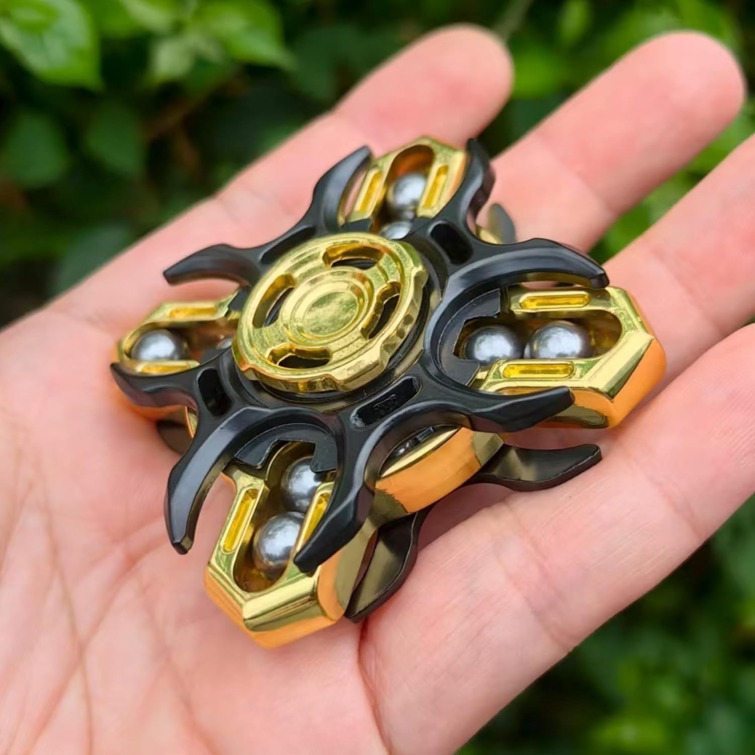 Metal Tuning Fork Fidget Spinner Gyroscope Stress Relief EDC Toy