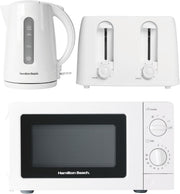 Beach Kitchen Set 1.7L Kettle 4-Slice Toaster 20L Microwave