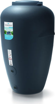 440L Anthracite Garden Water Butt with Tap & Full Connection Kit