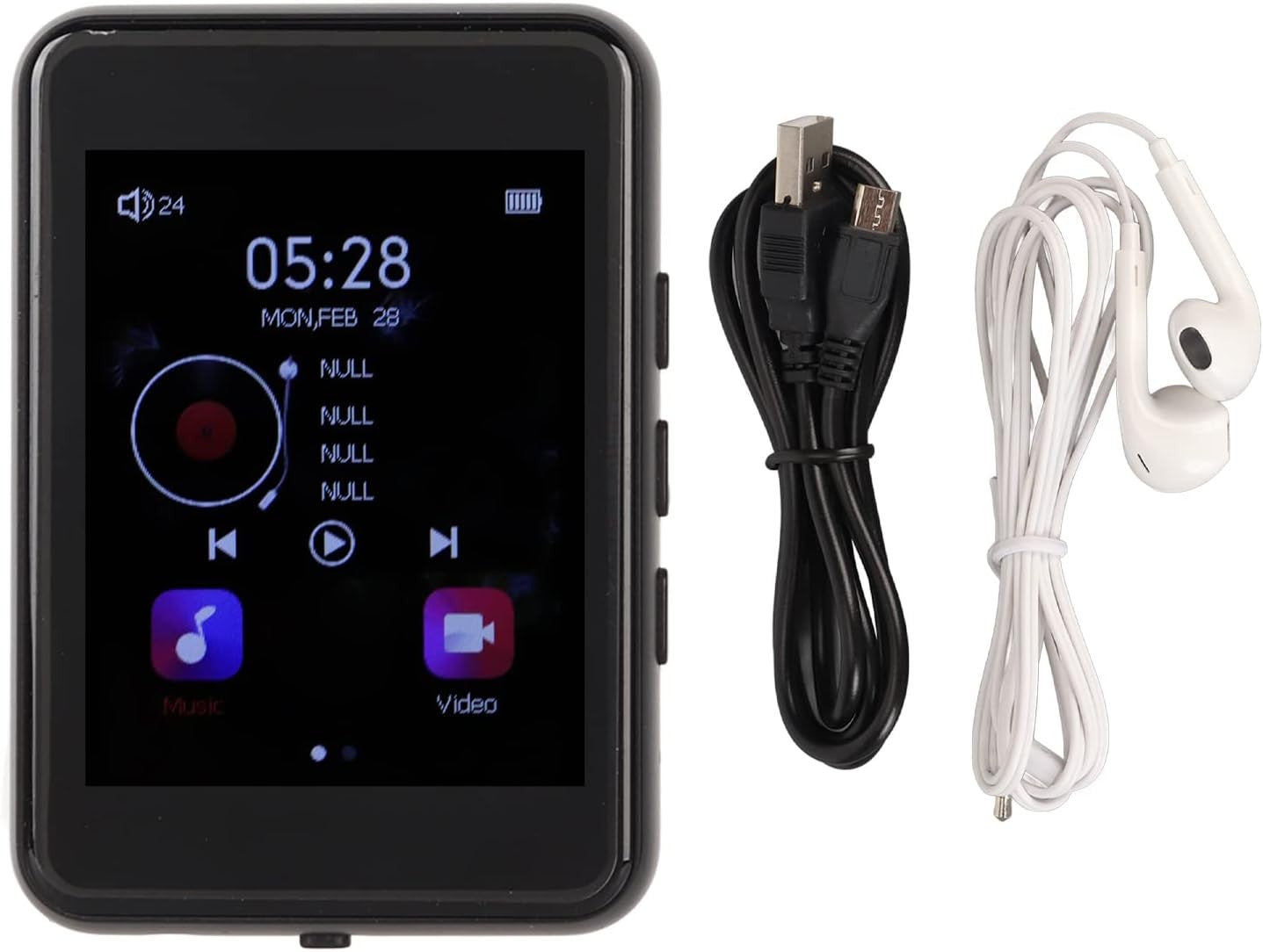 MP3 Player Bluetooth 2.4" Touch Screen Speaker FM 128GB