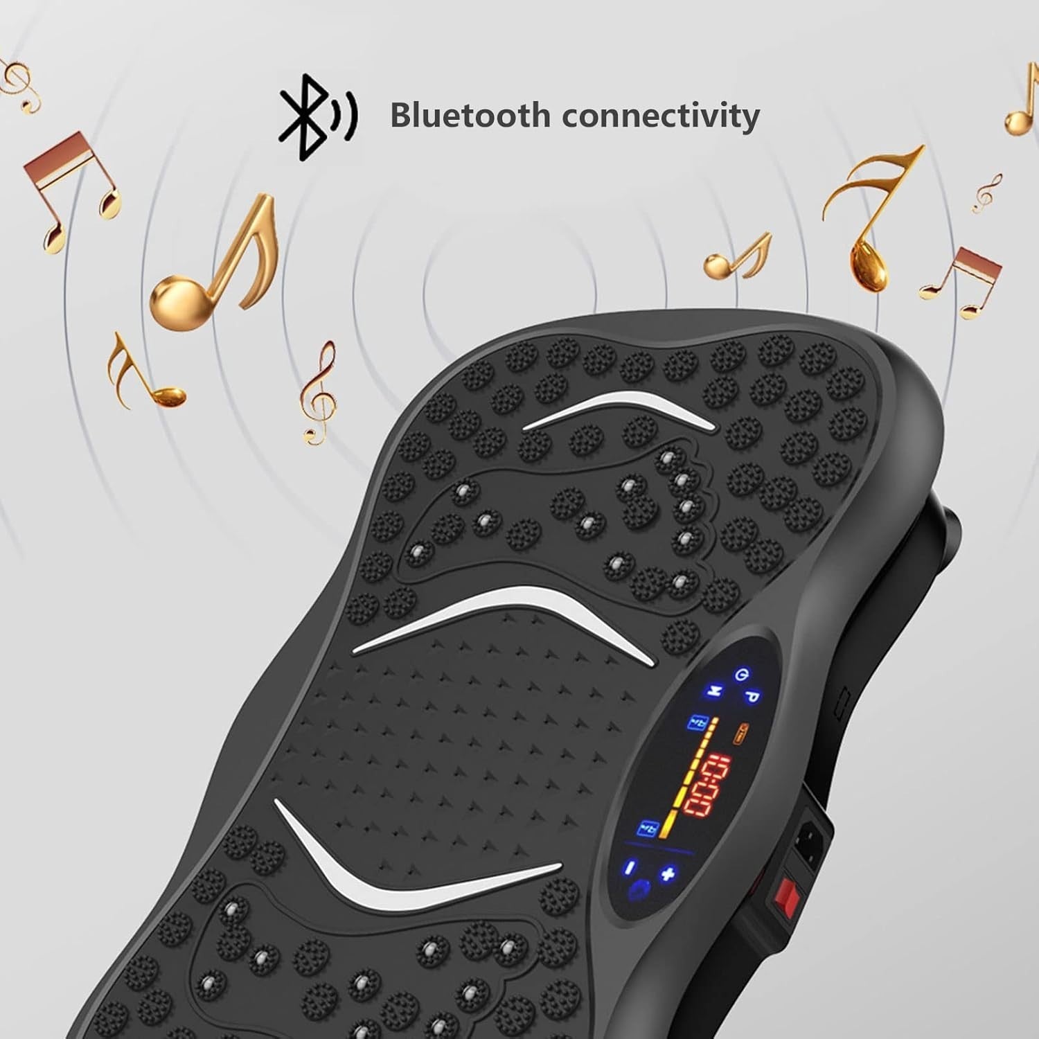 Vibration Plate Exercise Machine Bluetooth LCD Full Body Weight Loss