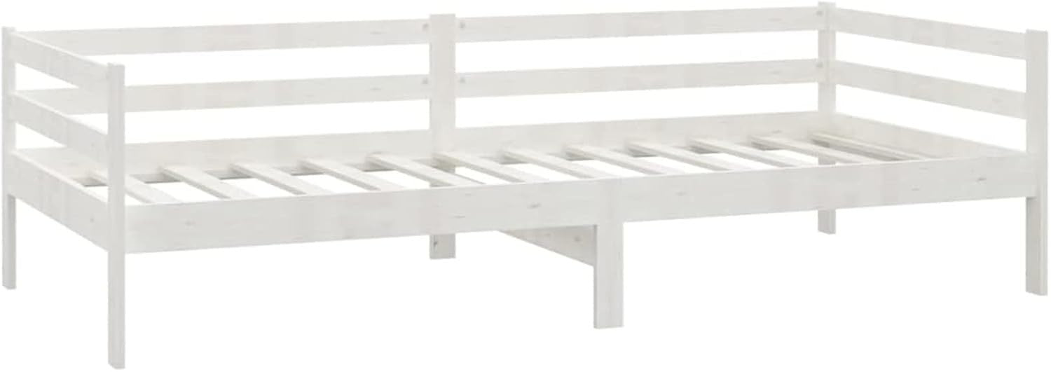 White Pine Wood Daybed Frame 90x200cm – Sofa Bed for Guest Room or Lounge