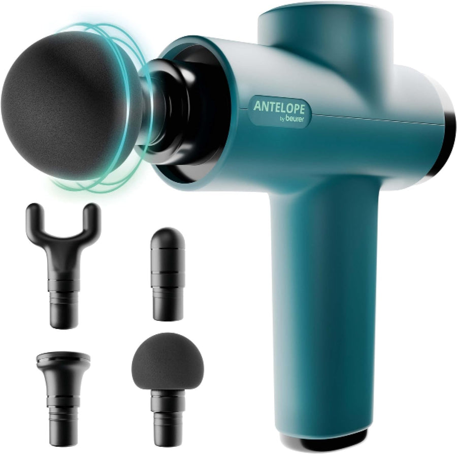 Compact Massage Gun Deep Tissue Muscle Massager 5 Intensity Levels Rechargeable