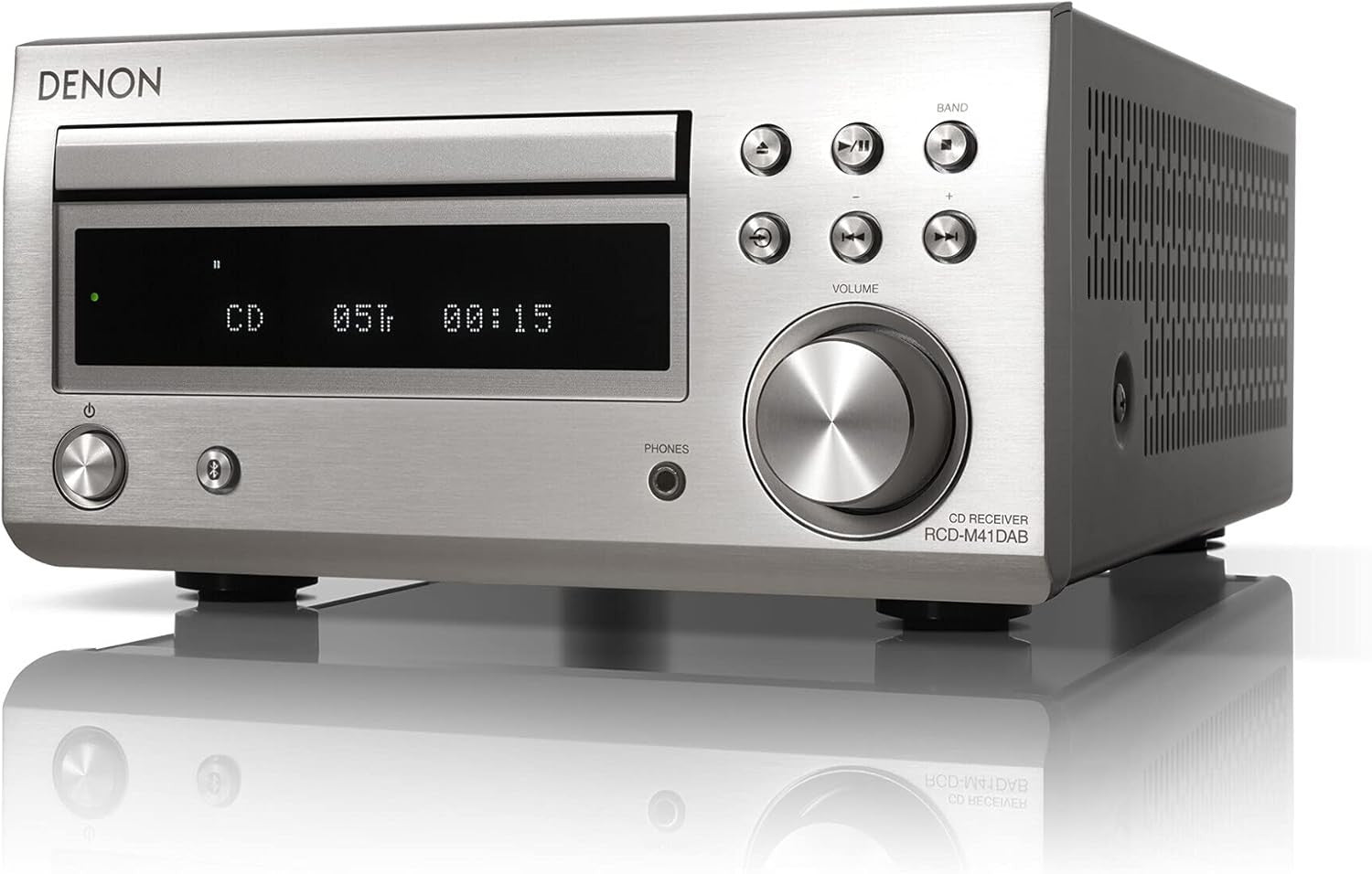 Hi-Fi Stereo System CD Player Bluetooth 2x30W DAB+ Tuner Optical Input Silver