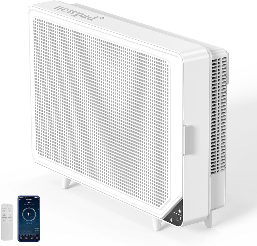 Wall Mounted HEPA Air Purifier Large Room WiFi Auto Sleep Mode