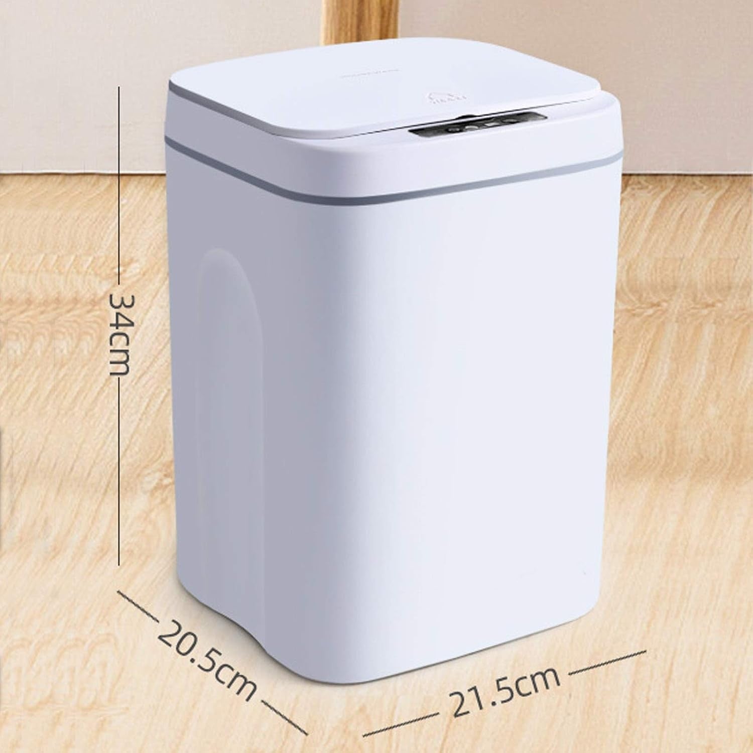 16L Touchless Automatic Sensor Trash Can Slim Kitchen Bathroom White