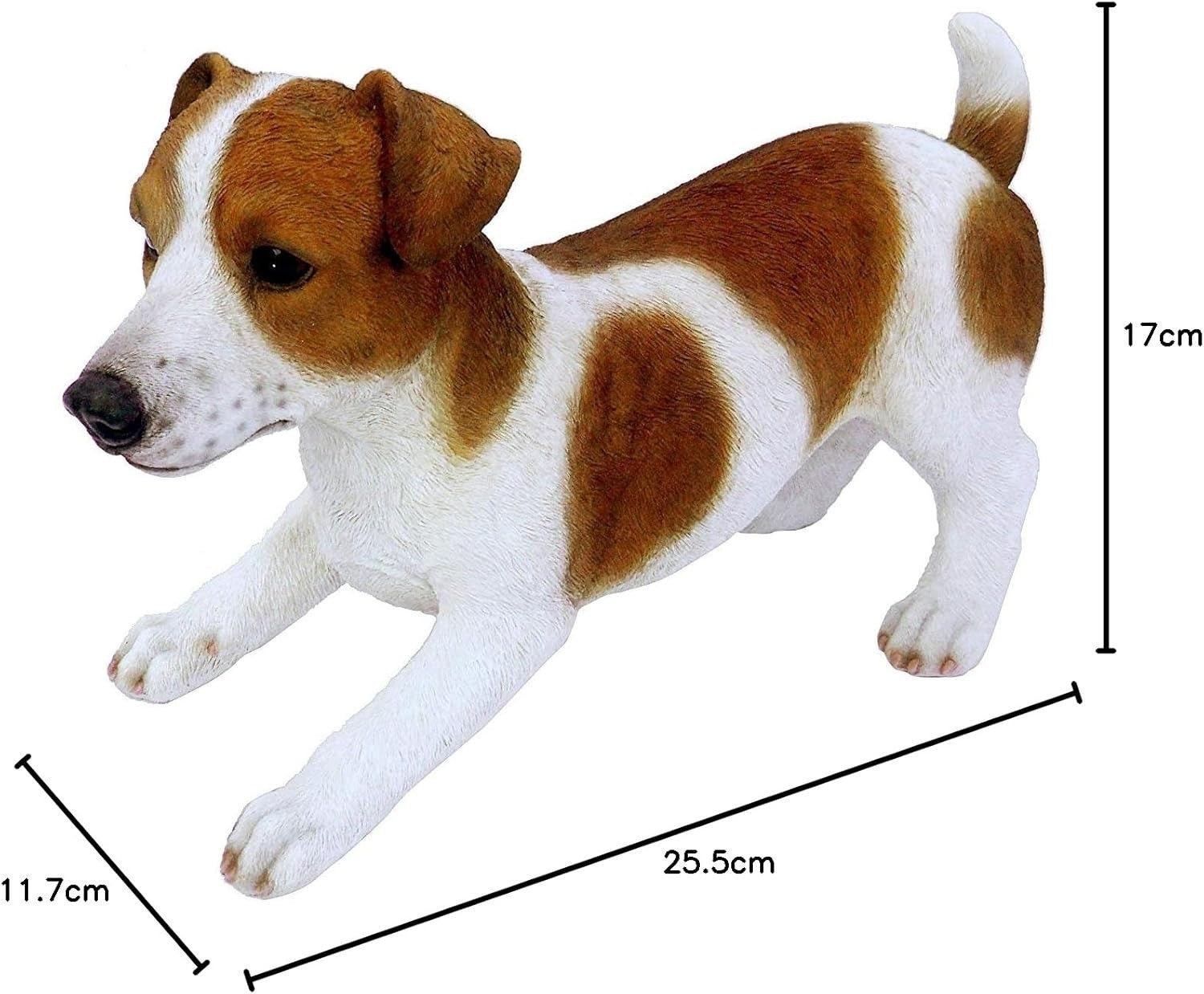 Realistic Jack Russell Dog Garden Ornament – Frost-Resistant Outdoor Statue