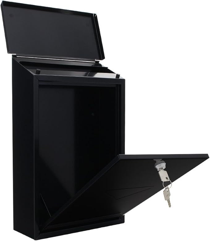 Wall-Mounted Steel Post Box Lockable Anthracite Mailbox Secure & Stylish Slot