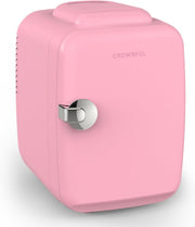 Portable Mini Fridge 4L Cooler & Warmer for Bedroom Office Car Pink