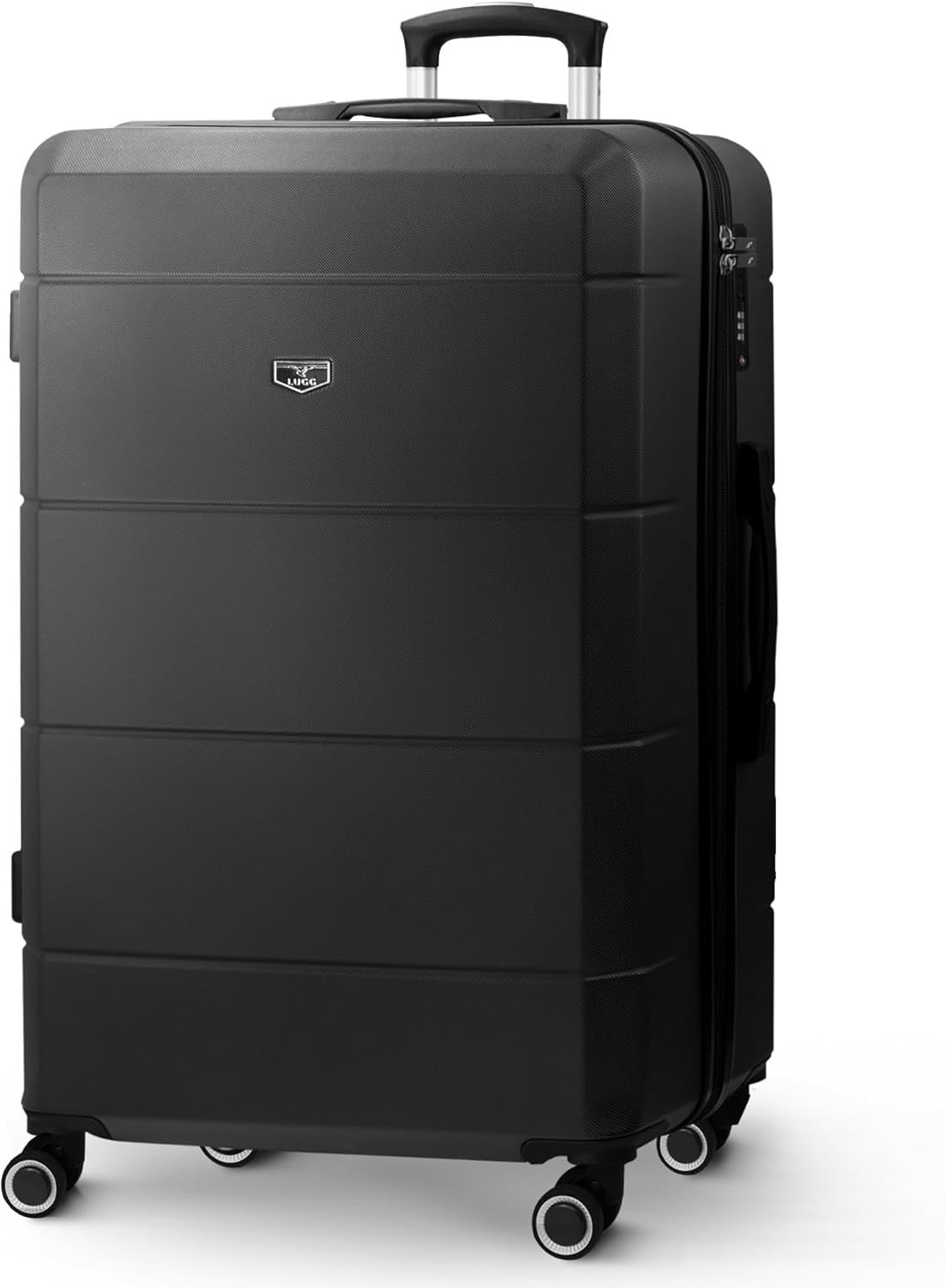 Large Jetset Checked Suitcase 28” ABS Hard Shell 4 Wheel TSA Lock