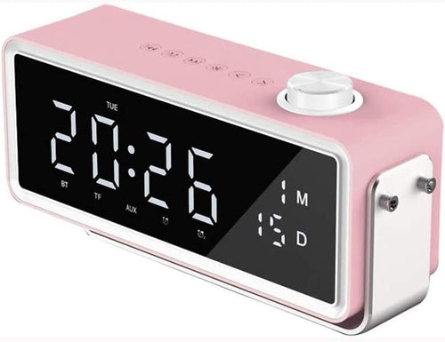 Bluetooth Alarm Clock FM Radio Dual Alarm LED Display Sleep Timer