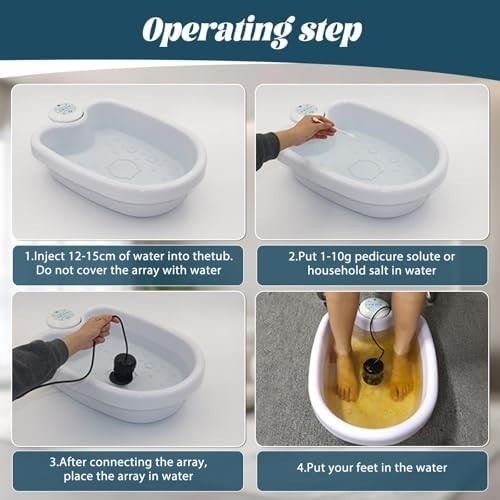 Ionic Detox Foot Bath Spa Machine Home Cleanse Relaxation With Basin