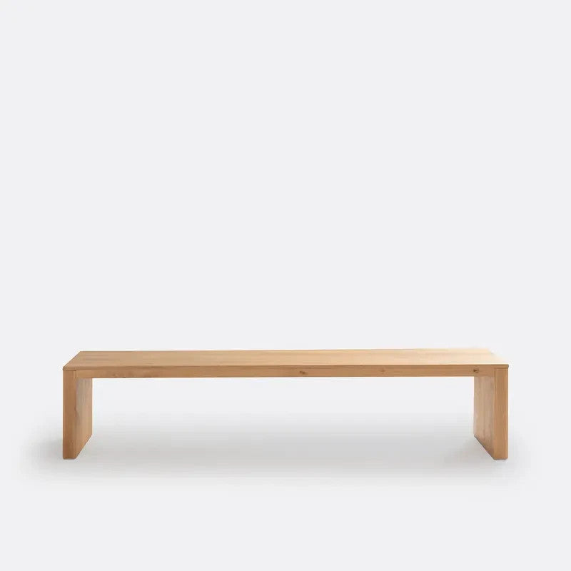 Solid Oak Dining Bench 200cm – Minimalist Hallway Table Seating Wood