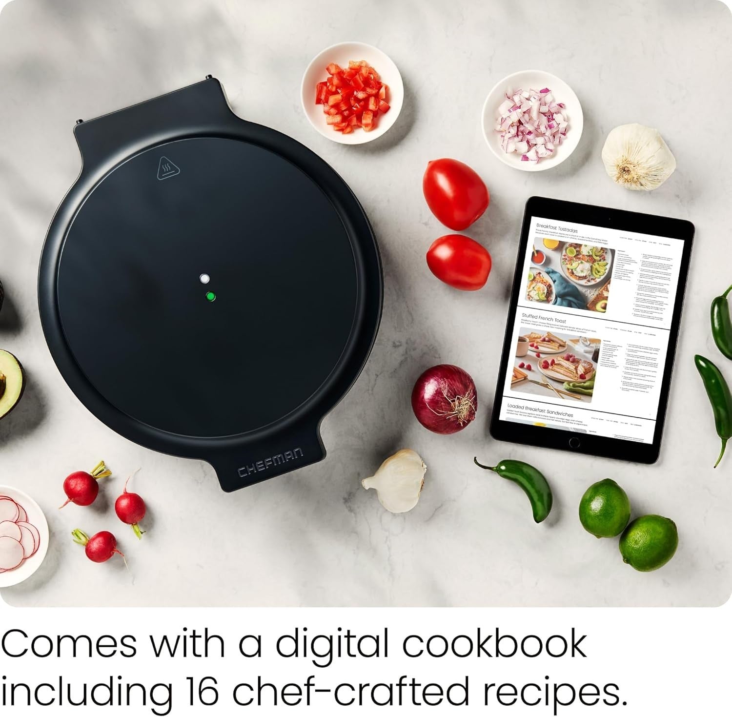 30cm Electric Pizza Oven | Non-Stick, High Heat 1570W, Digital Timer & LED