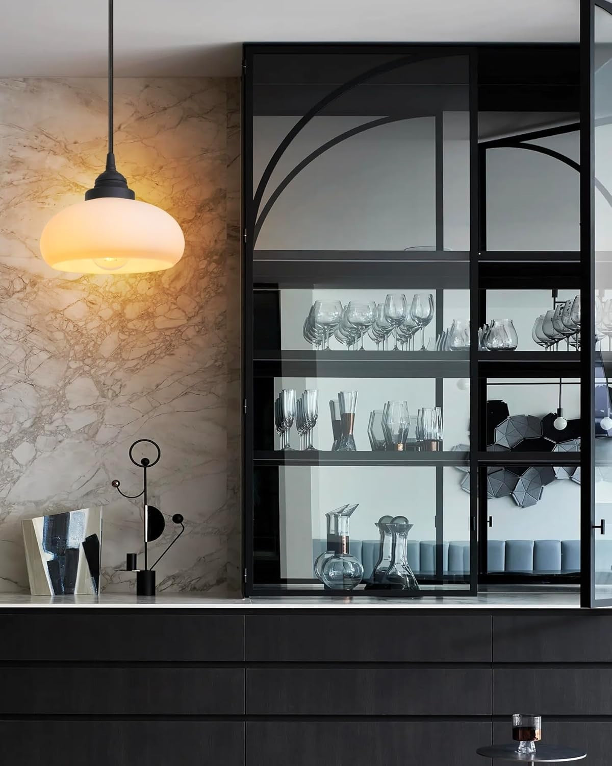 Modern Glass Pendant Ceiling Light Hanging Lamp E27 Fitting Home Lighting