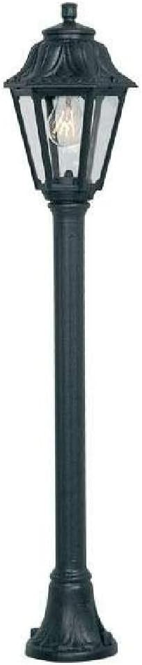 Black Traditional Outdoor Post Lantern 110cm IP55 Garden Light