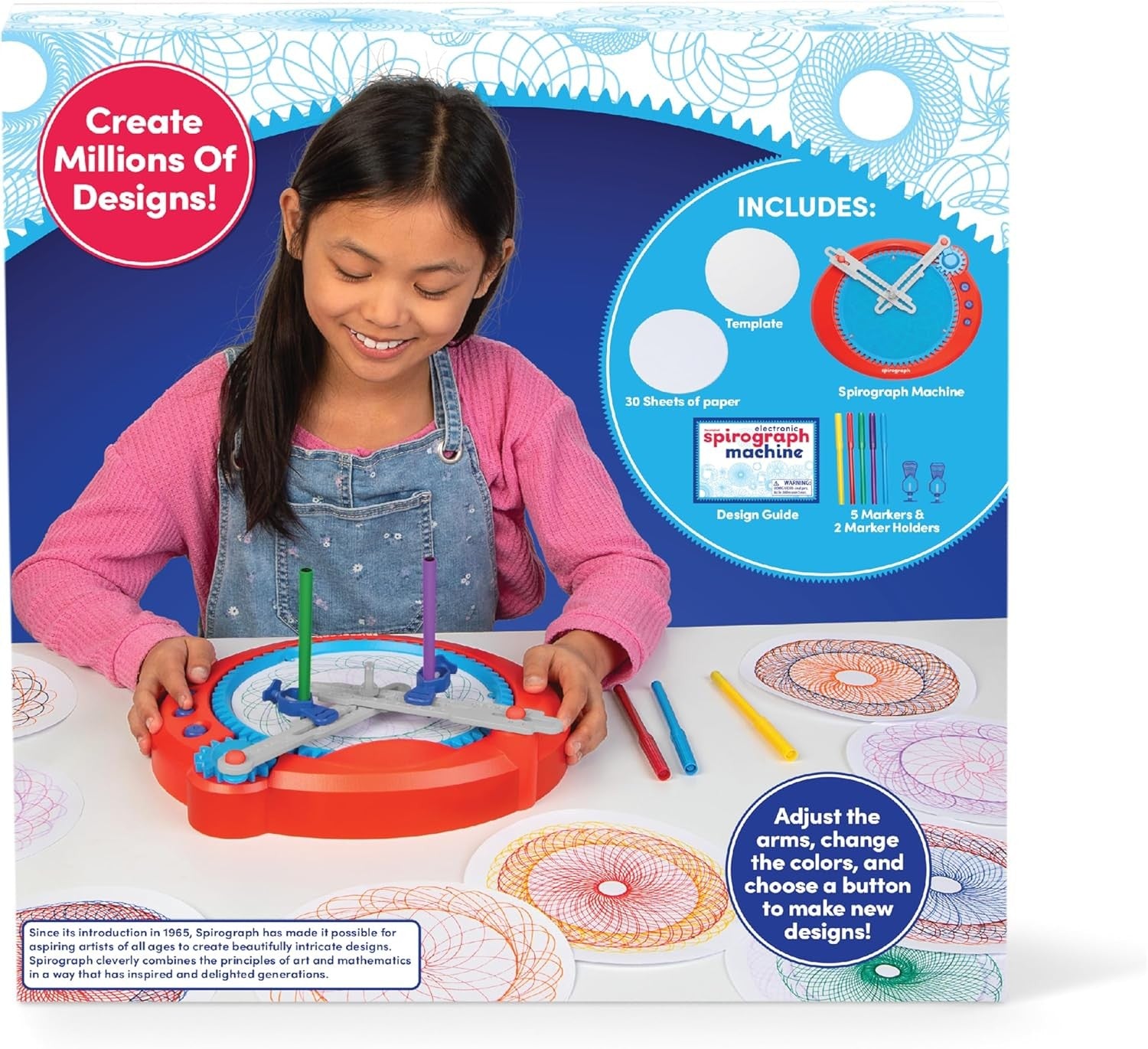 Electronic Spirograph Drawing Machine Automatic Art Toy for Kids Age 8+
