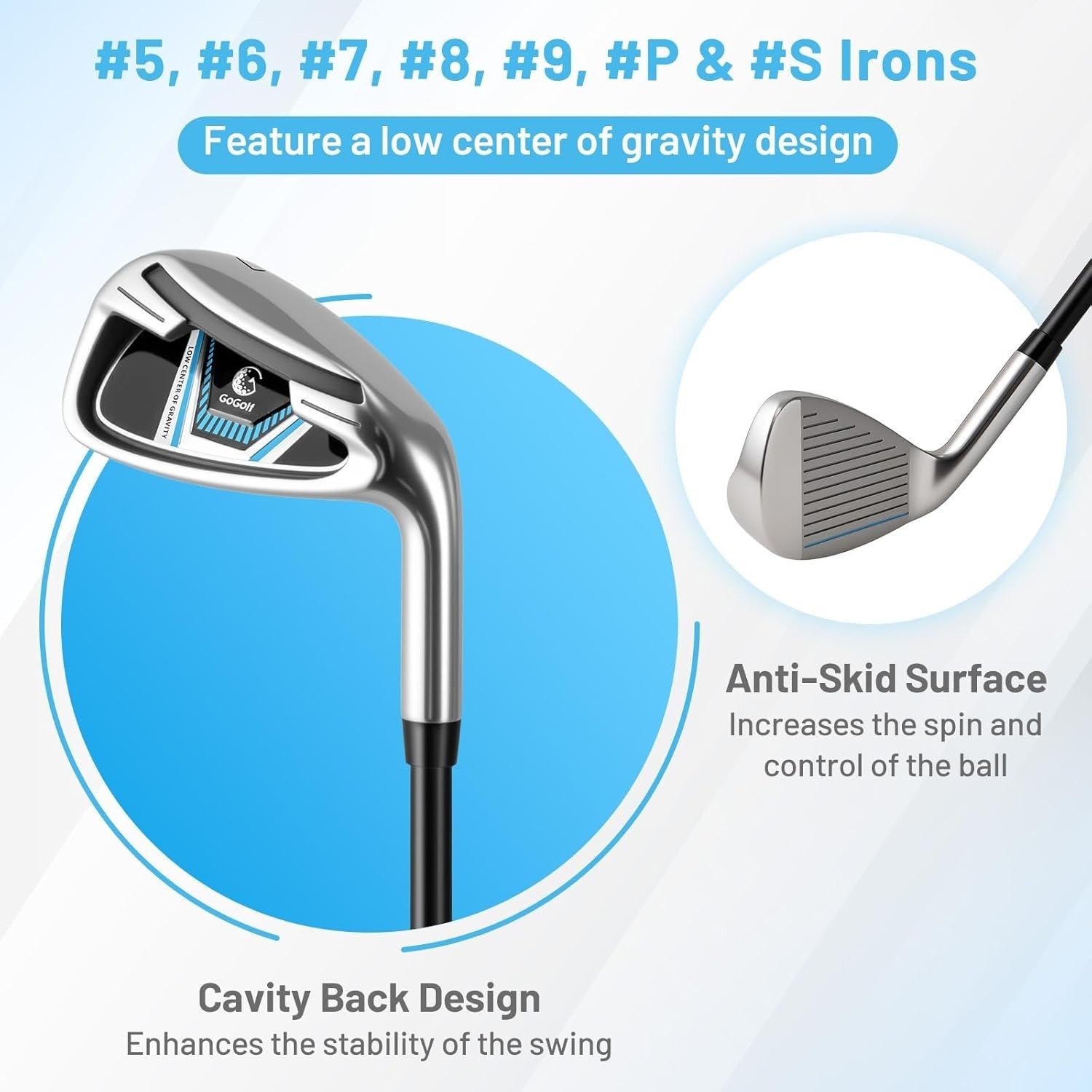 Mens Right Hand Golf Club Set 12pc 460cc Driver Irons Hybrid Stand Bag