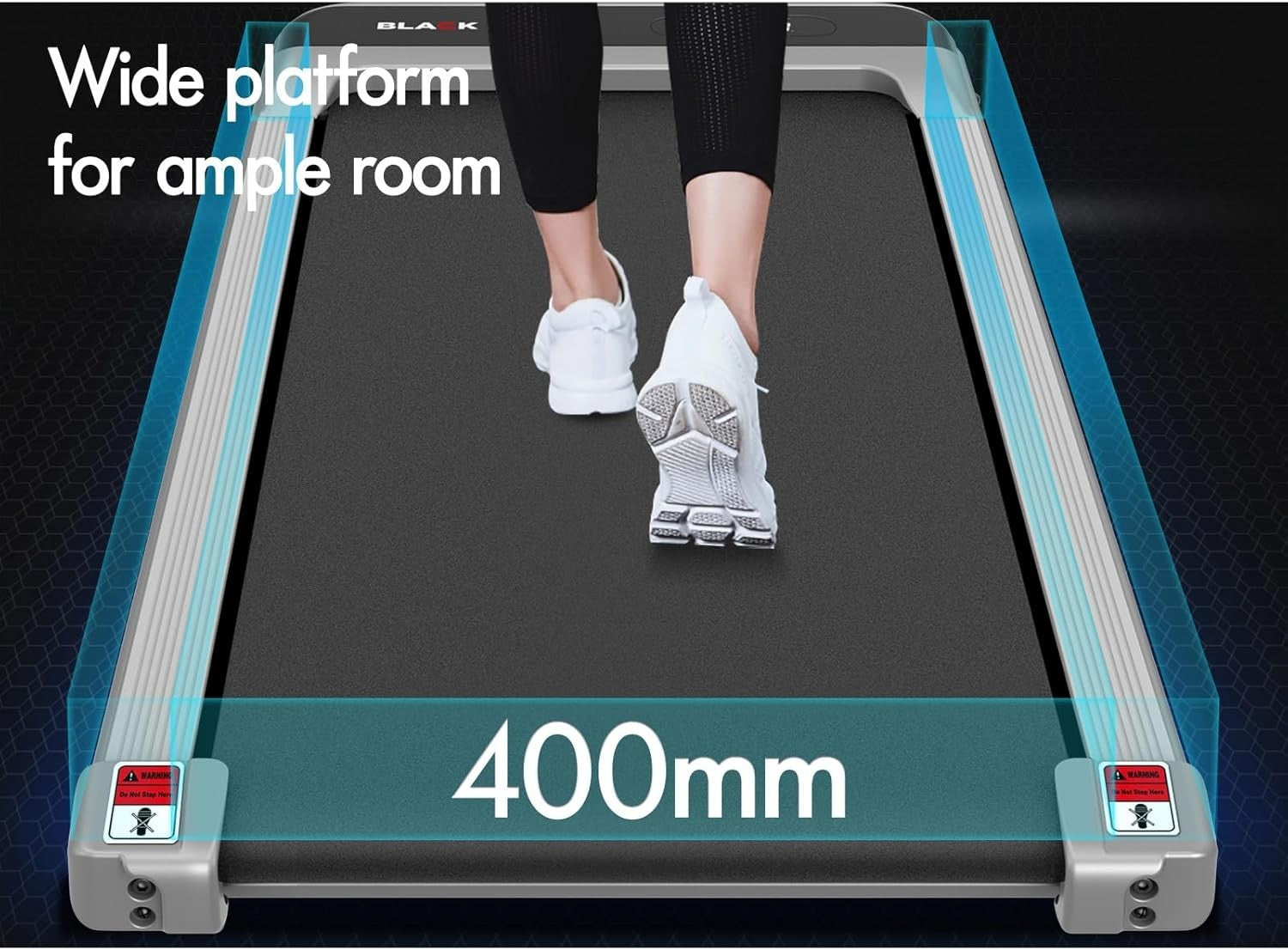Foldable 3.2HP Treadmill 9% Incline Under Desk Running Machine