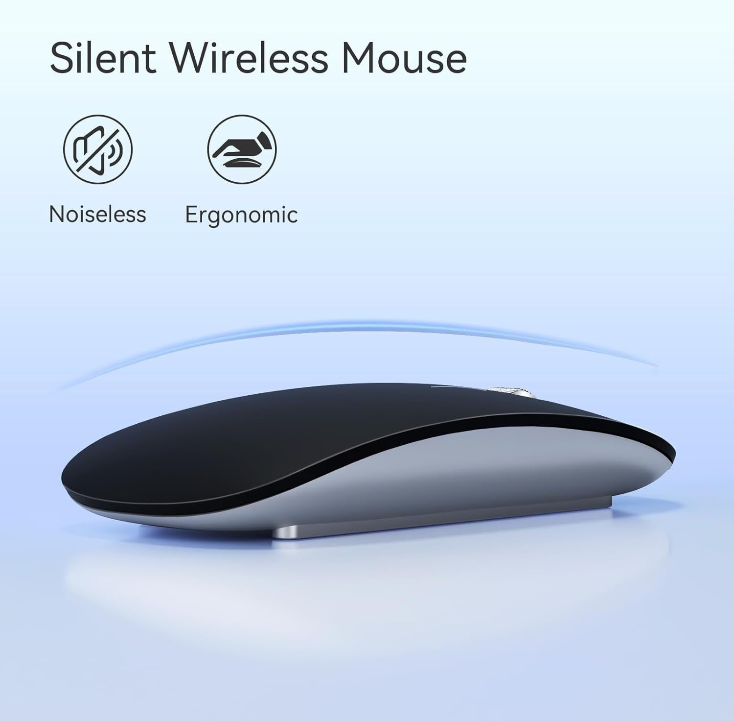 Ultra Slim Silent Bluetooth Mouse Triple Mode Ergonomic Rechargeable Laptop