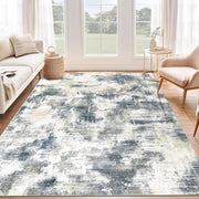 Large Abstract Area Rug 160x230cm Washable Non Slip Soft Short Pile Carpet