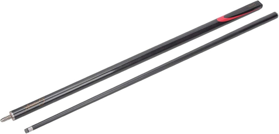 57" Carbon Snooker Pool Cue 9mm Tip Black Warp Resistant