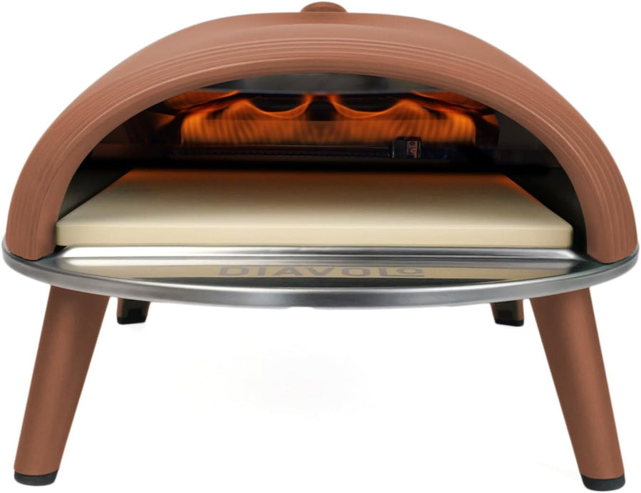 Gas Portable Pizza Oven with Peel & Bag | Outdoor BBQ Pizza Maker 500°C | Mocha