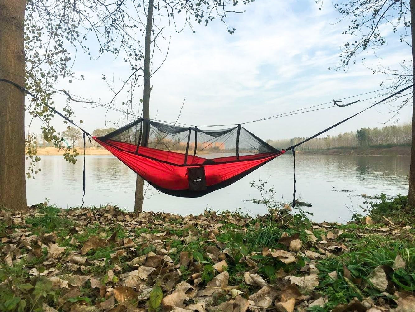 Camping Hammock with Mosquito Net | 2-Person Outdoor Hammock Tent | Lightweight