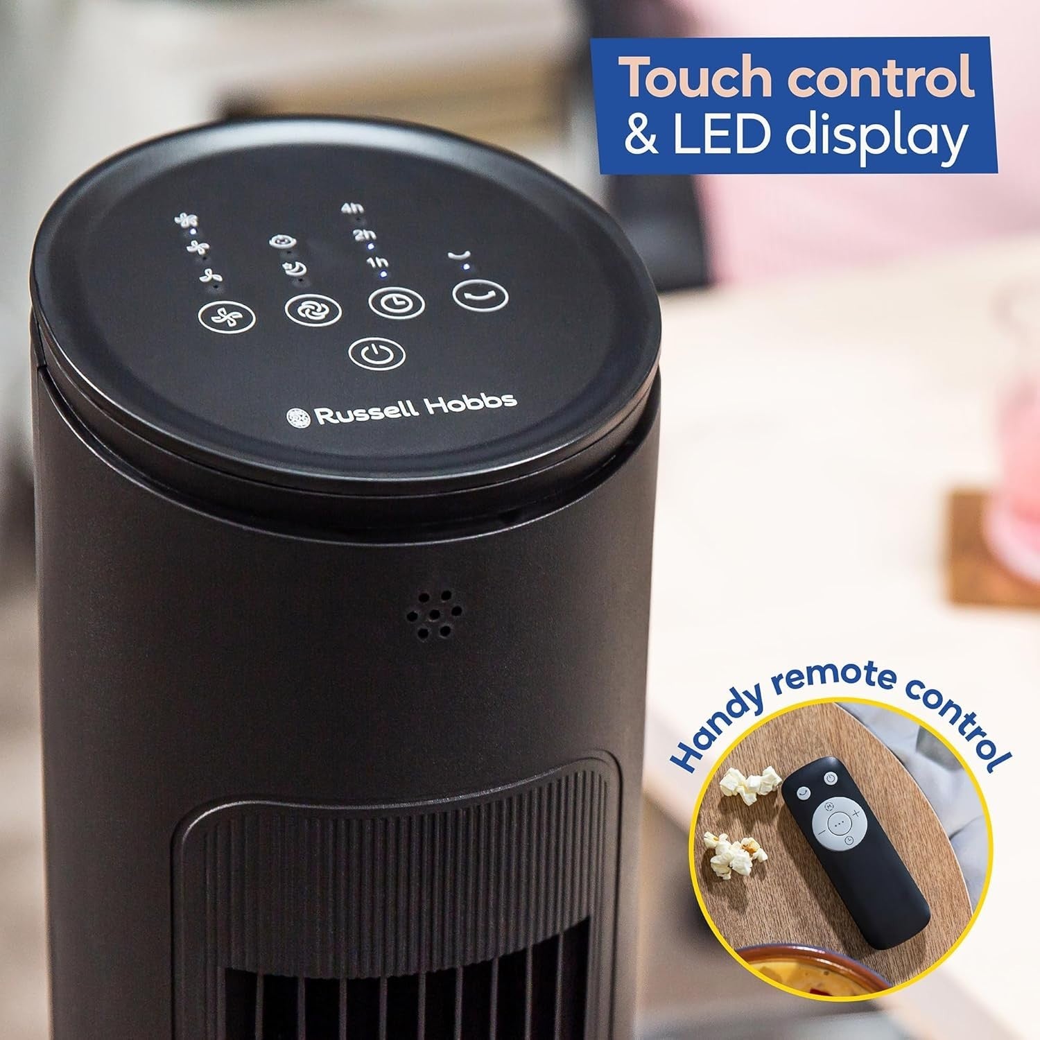 Tower Fan with Remote Control 3-Speed Oscillating Quiet Cooling for Home Office