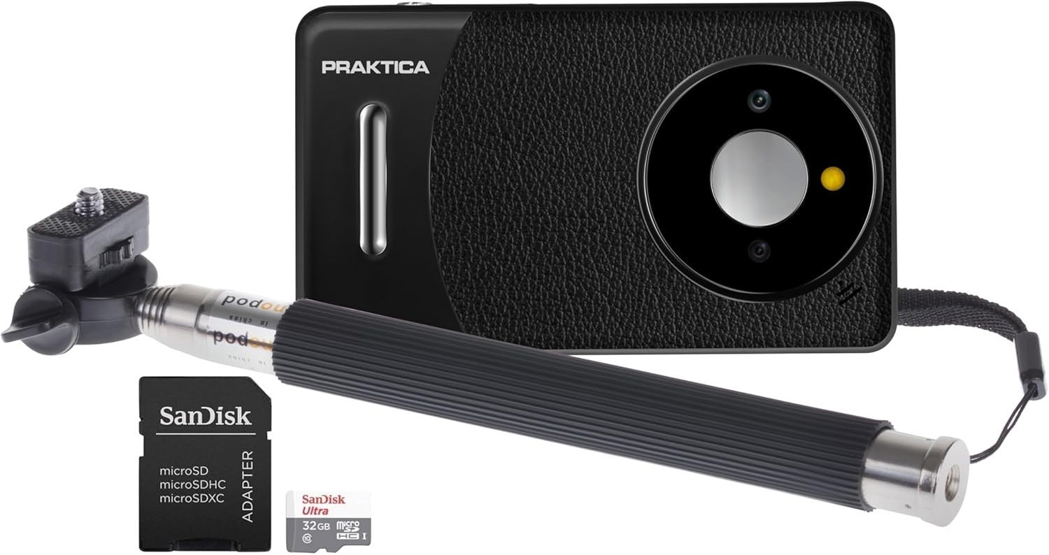 13MP Digital Camera 18X Zoom Full HD Wide Angle Selfie Kit Black