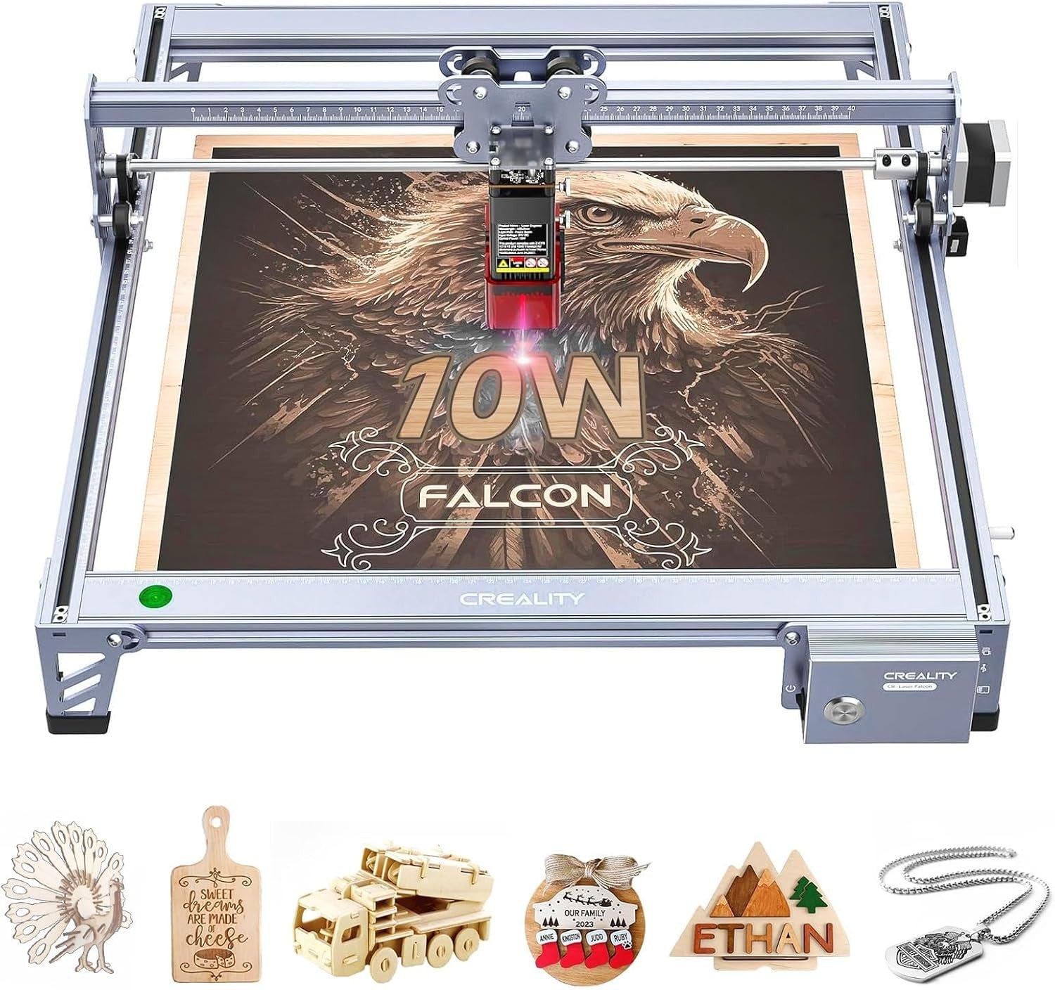 10W Laser Engraver Desktop Cutter High Precision 400x415mm Wood Metal