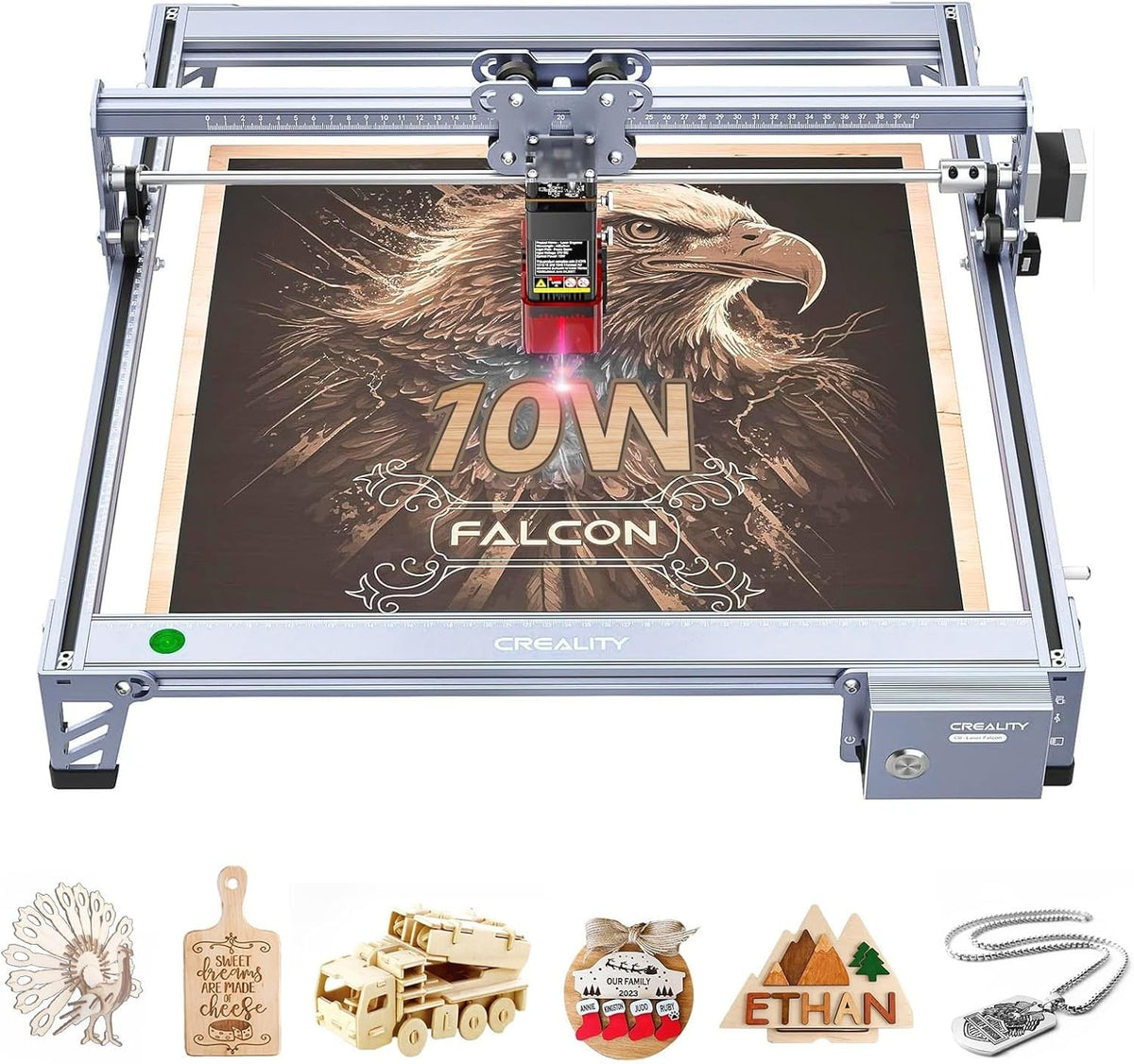 10W Laser Engraver Desktop Cutter High Precision 400x415mm Wood Metal