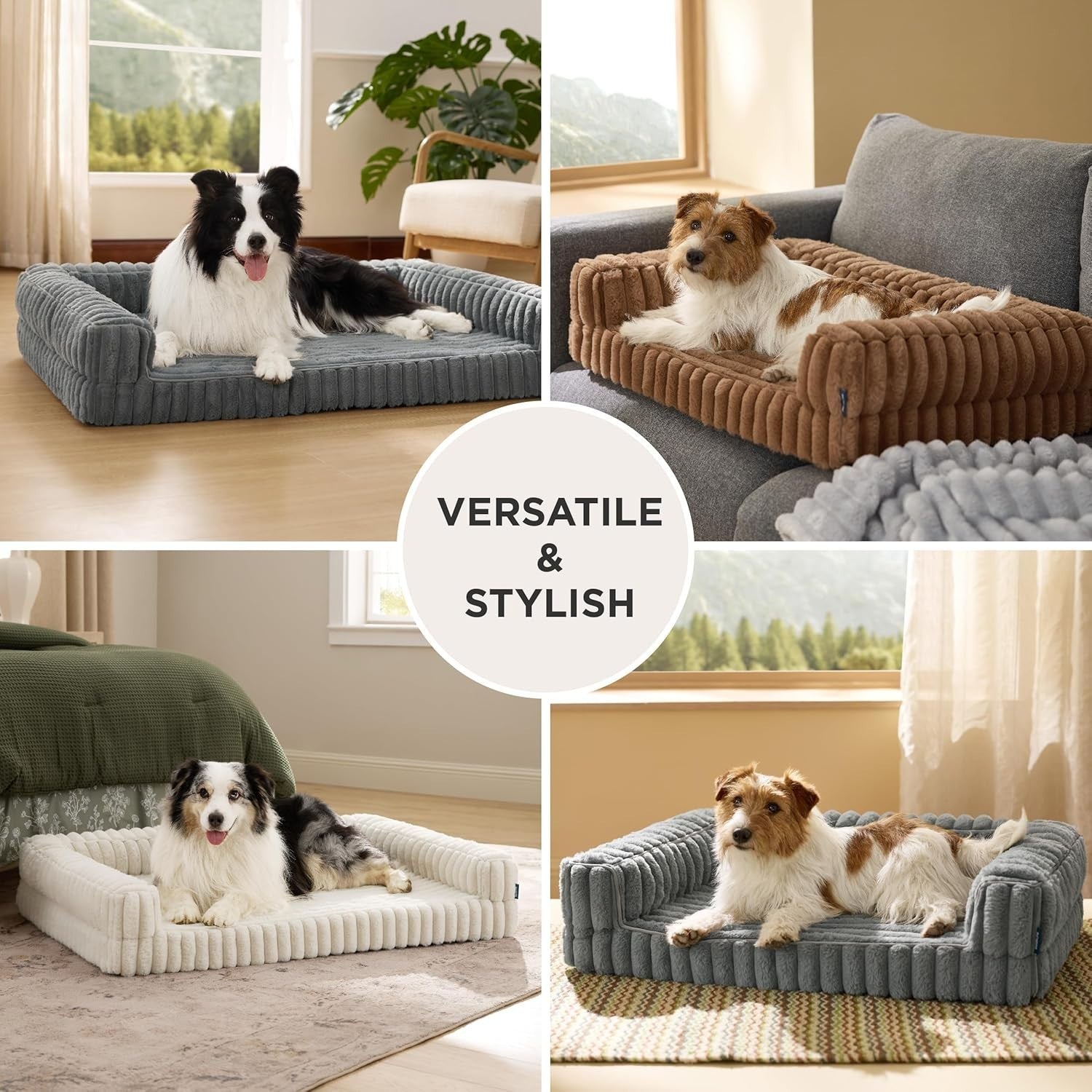 Orthopedic Memory Foam Dog Bed Sofa XL 106x76x18cm Waterproof