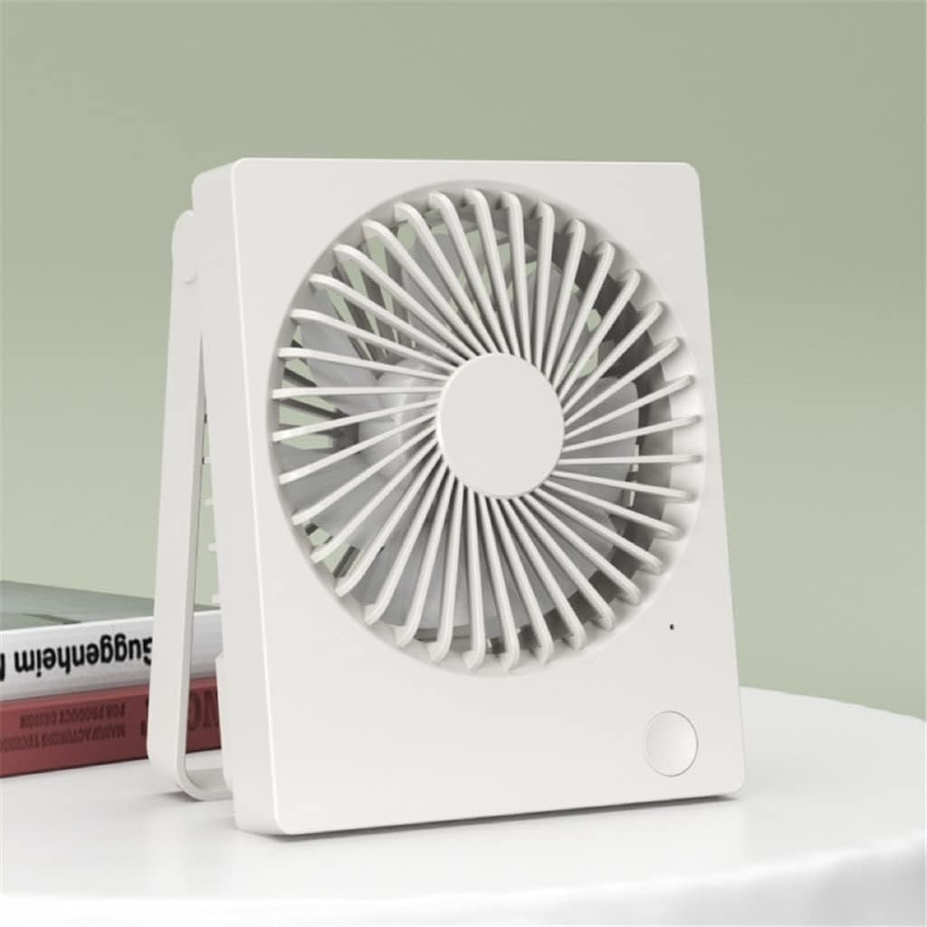 Mini Desk Fan – Portable Oscillating USB Table Air Cooler Adjustable Angle Quiet