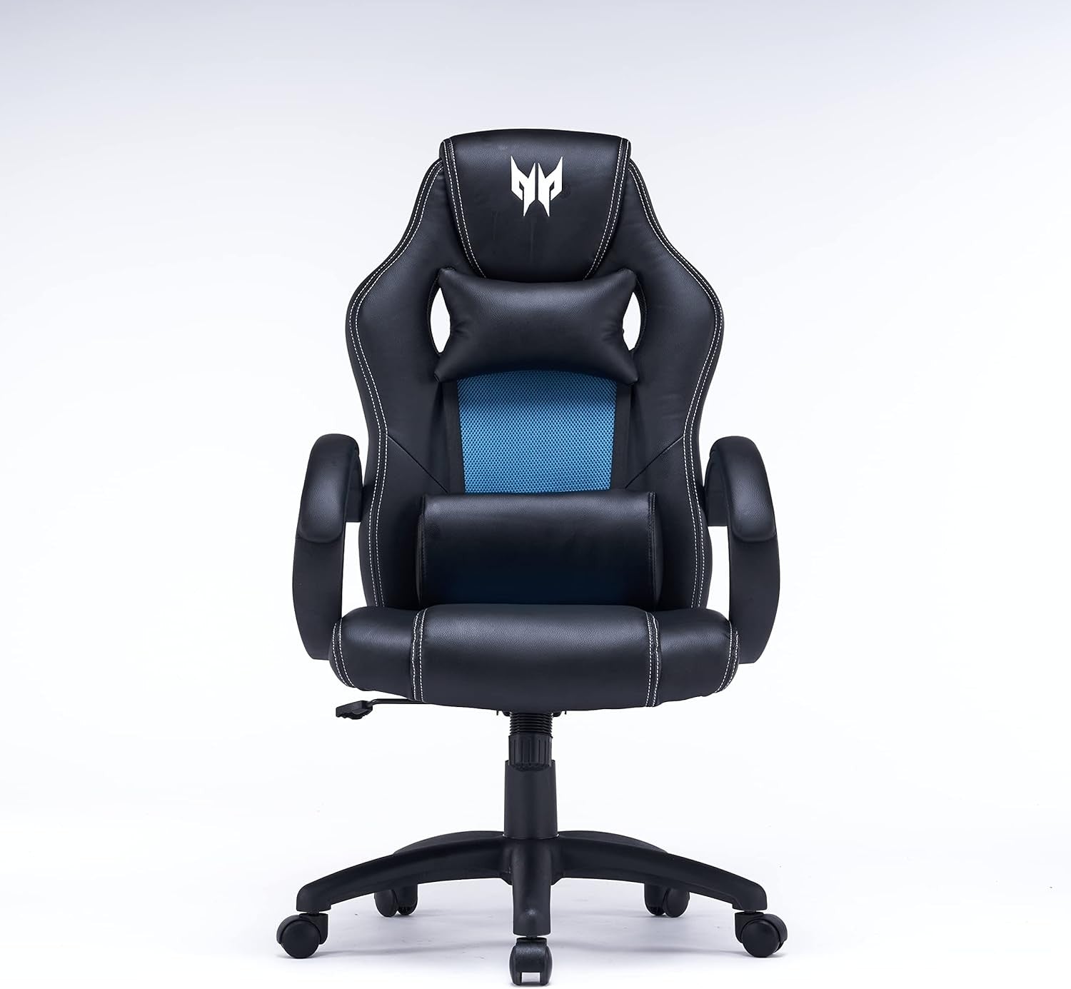 Ergonomic Gaming Chair Reclining Back Lumbar Support Black