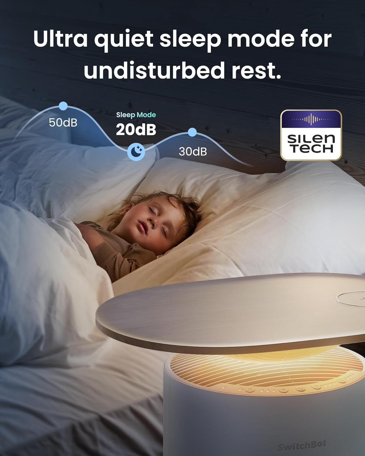 Smart Air Purifier CADR 400m³/h Large Room HEPA Pet Odour Alexa App