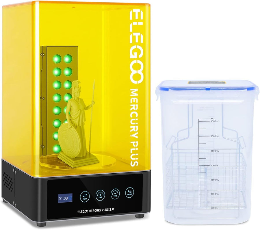2 in 1 Resin Wash Cure Station 405nm Large Size LCD SLA DLP